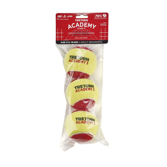 Tretorn Academy Rood 24x3 St. (6 Dozijn)