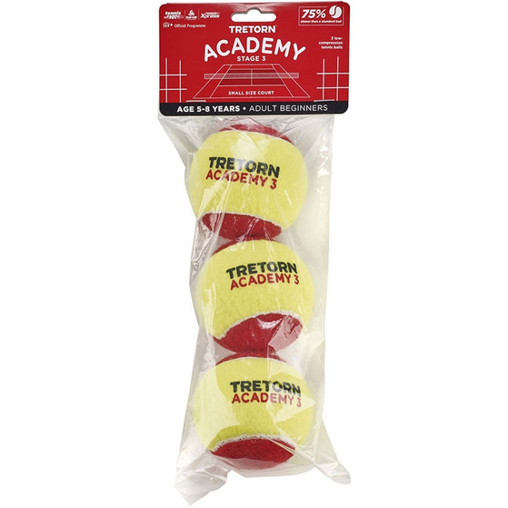 Tretorn Academy Stage 3 Red 3 st.