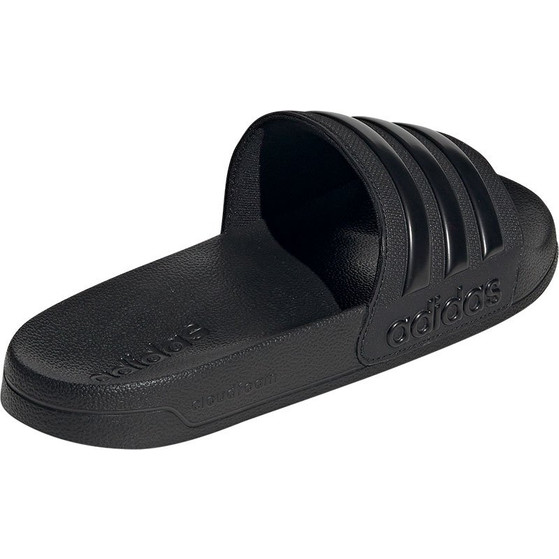 Black adidas cloudfoam slides discount