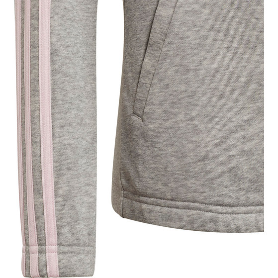 adidas 3 Stripes Full Zip Hoody Girls
