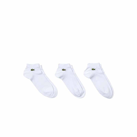 Lacoste Core Performance Crew Low 3-Pack Wit