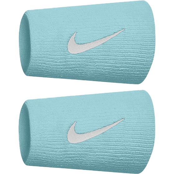 Nike Tennis Premier Doublewide Wristbands Blue