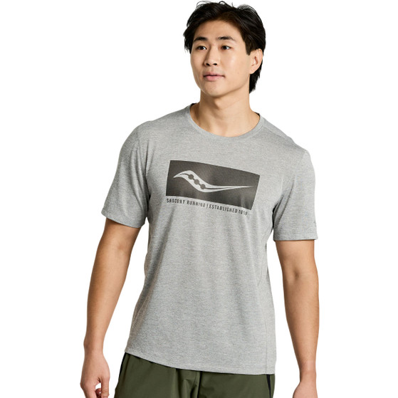 Saucony Stopwatch Graphic SS Heren