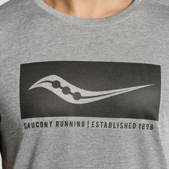 Saucony Stopwatch Graphic SS Heren