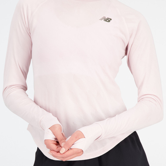 New Balance Q Speed Jacquard Longsleeve Dames