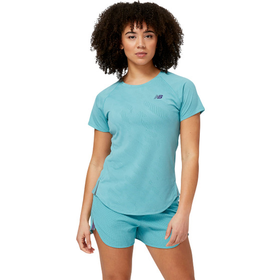 New Balance Q Speed Jacquard T-Shirt Dames