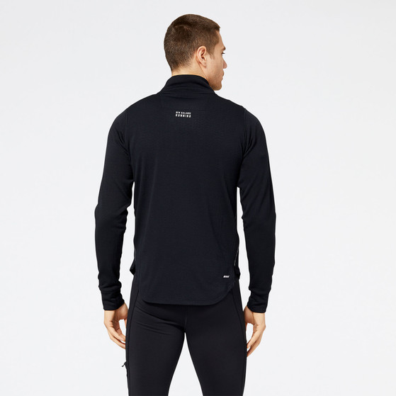 New Balance Heat Grid Half-Zip Longsleeve Heren