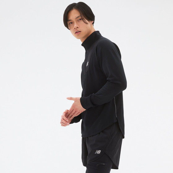 New Balance Heat Grid Half-Zip Longsleeve Heren