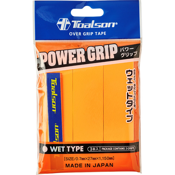 Toalson Power Overgrip 3 St. Oranje