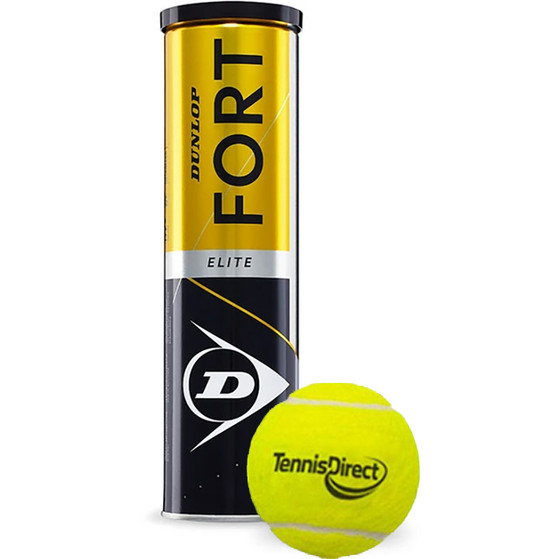 Dunlop Fort Elite TennisDirect Logo Bal 4 st.
