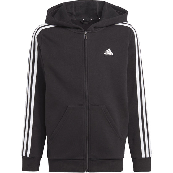 adidas 3 Stripes Fleece Full Zip Hoodie