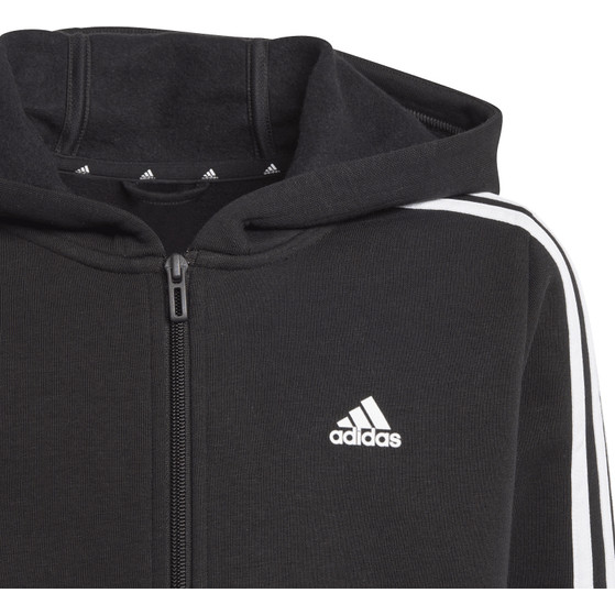 adidas 3 Stripes Fleece Full Zip Hoodie
