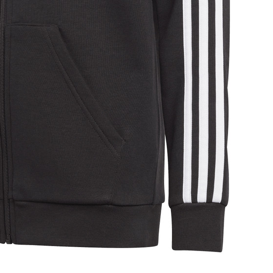 adidas 3 Stripes Fleece Full Zip Hoodie