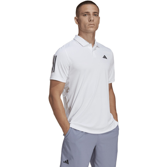 adidas Club 3 Striped Polo