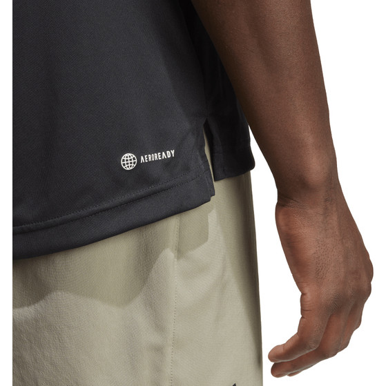 adidas Club 3 Striped Polo 9 Inch Set Herr
