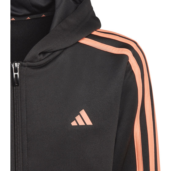adidas 3 Stripes Full Zip Hoody Meisjes