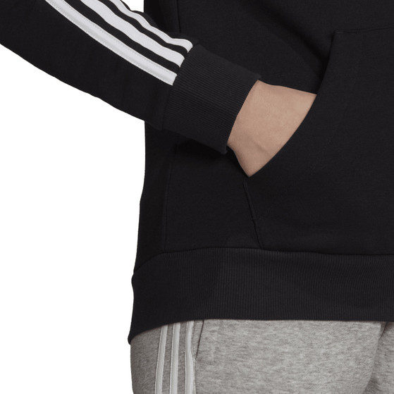 adidas 3 Stripes Fleece Full Zip Hoodie