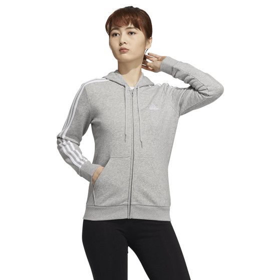 adidas 3 Stripes Fleece Full Zip Hoody