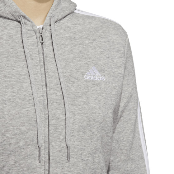 adidas 3 Stripes Fleece Full Zip Hoody