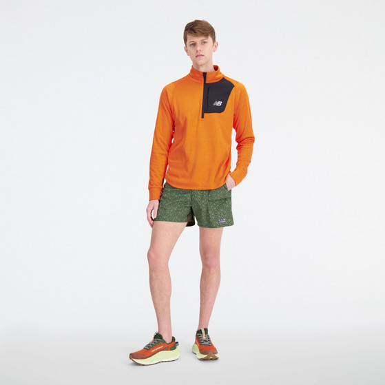 New Balance Heat Grid Half-Zip Longsleeve Heren