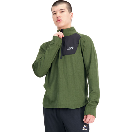 New Balance Heat Grid Half-Zip Longsleeve Heren