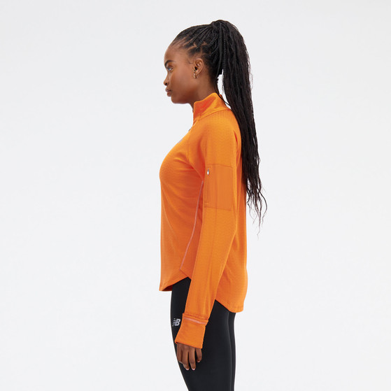 New Balance Heat Grid Half-Zip Longsleeve Dames