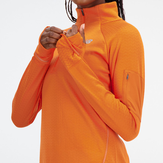 New Balance Heat Grid Half-Zip Longsleeve Dames