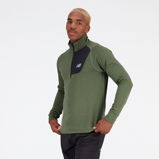 New Balance Heat Grid Half-Zip Longsleeve Heren
