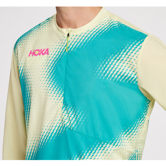 HOKA 1/2 Zip Wind Shell Jack Heren