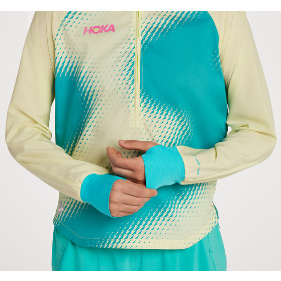HOKA 1/2 Zip Wind Shell Jack Dames