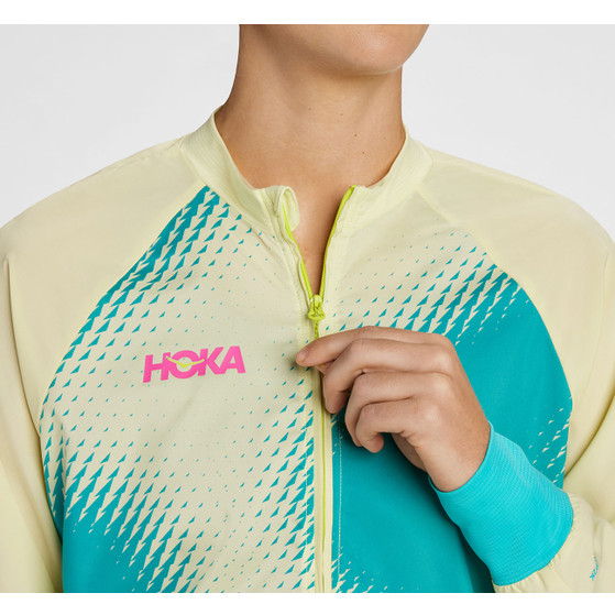 HOKA 1/2 Zip Wind Shell Jack Dames