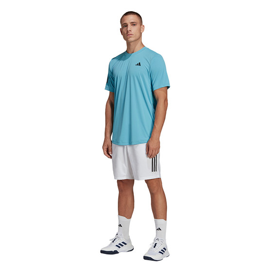 adidas Club 3 Striped Tee 7 Inch Set Heren