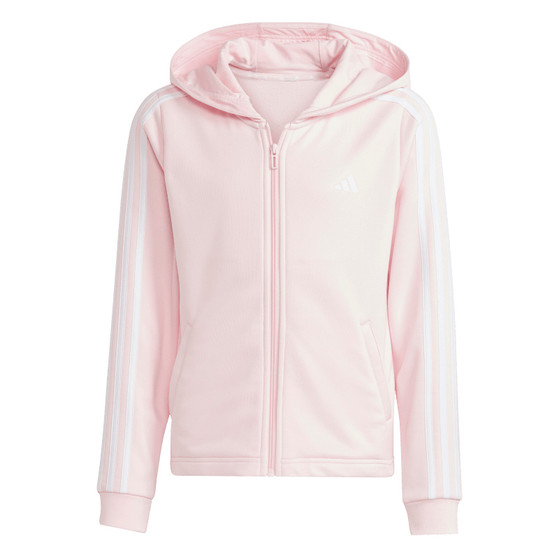 adidas 3 Stripes Full Zip Hoody Girls Sportshop