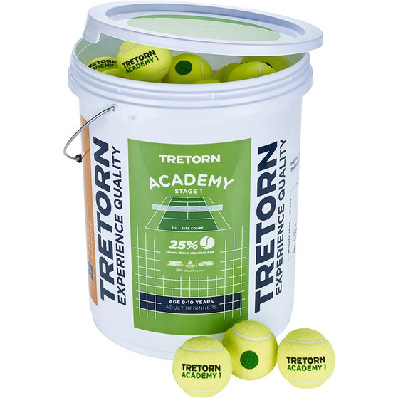 Tretorn Academy Groen 72 Ball Trainer Bucket