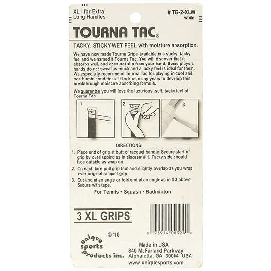 Tourna Tac Overgrip 3 Pcs. Vit