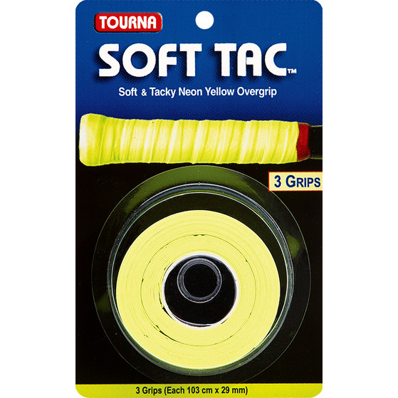Tourna Soft Tac Overgrip 3 Pcs. Yellow
