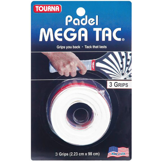 Tourna Padel Mega Tac Overgrip 3 Pcs. White