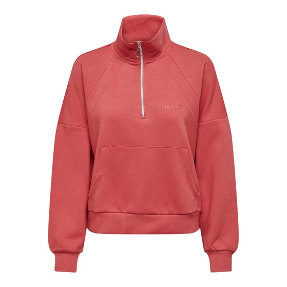 Only Play Elena High-Neck Zip Brush Sweater