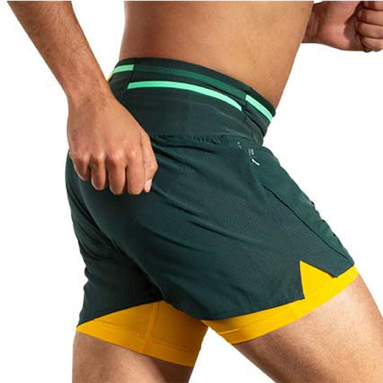 Brooks High Point 5" 2-in-1 Short 2.0 Heren