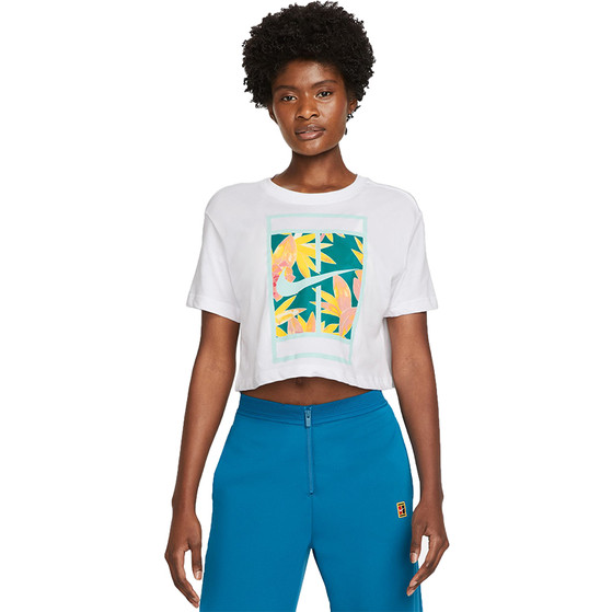 Nike Court Heritage Logo Cropped Slam  Top
