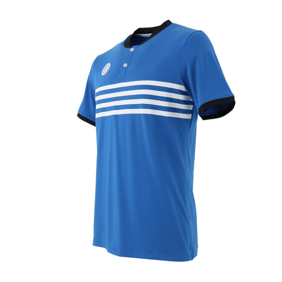 Indian Maharadja Kadiri Striped Button Tee