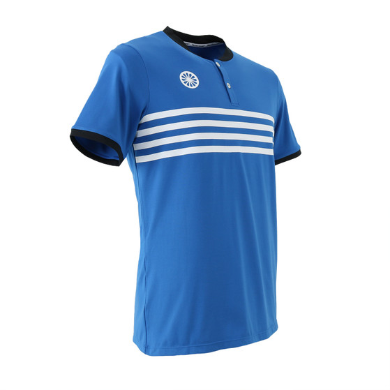 Indian Maharadja Kadiri Striped Button Tee
