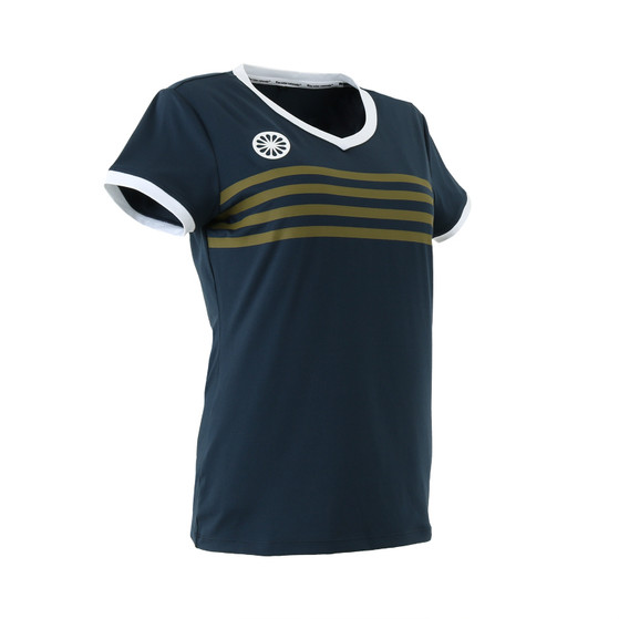 Indian Maharadja Kadiri Striped V-neck Tee