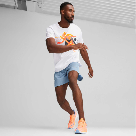 PUMA RUN Faster Icons Graphic T-Shirt Heren