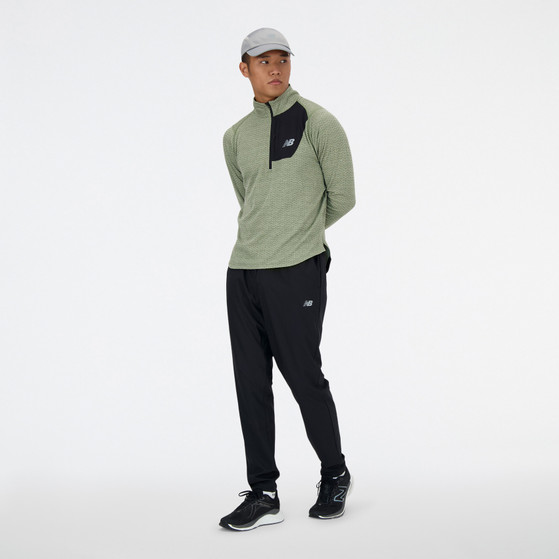 New Balance Heat Grid Half-Zip Longsleeve Heren
