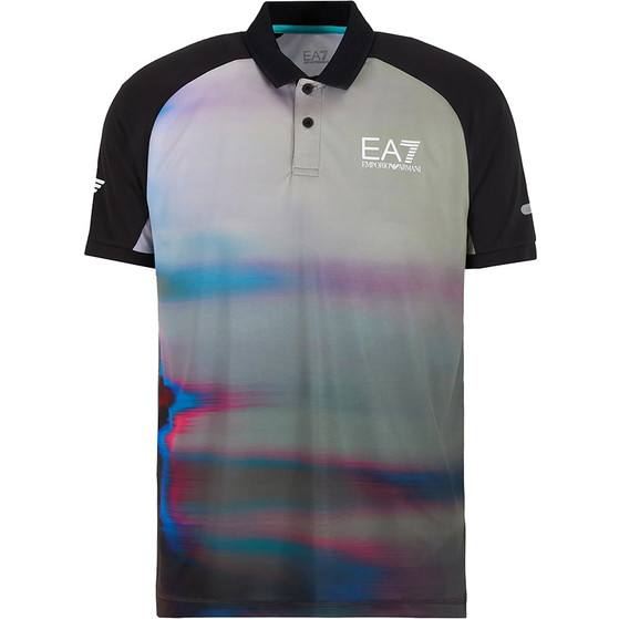 EA7 Graphic Glitch Polo