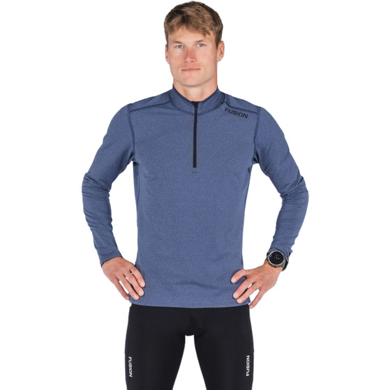 Fusion C3 Longsleeve Zip Neck Herren