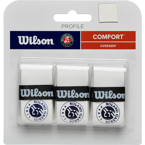 Wilson Pro Roland Garros Overgrip 3-Pack White