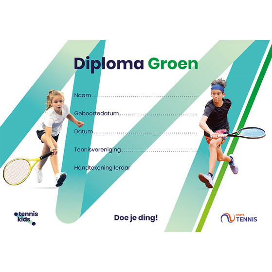 KNLTB Tenniskids Groen 10 stuks