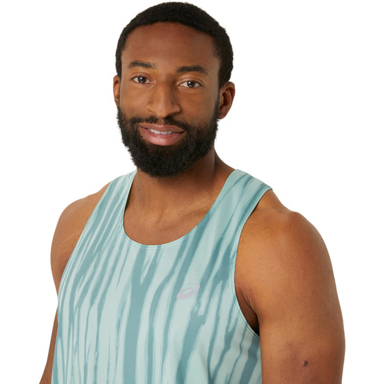 ASICS Road All Over Print Singlet Heren